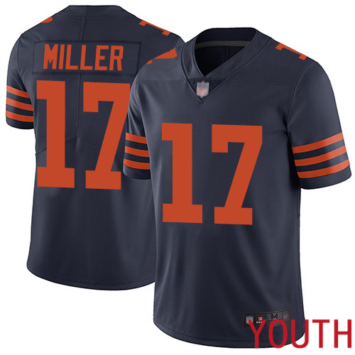 Chicago Bears Limited Navy Blue Youth Anthony Miller Jersey NFL Football #17 Rush Vapor Untouchable